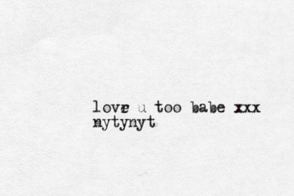 lovr e u too babe xxx nytynyt