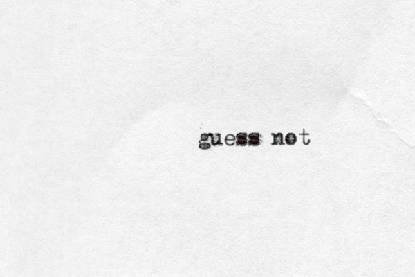 guess not