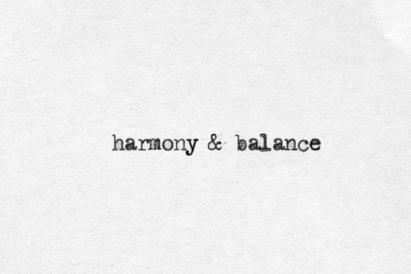 harmony y & balance