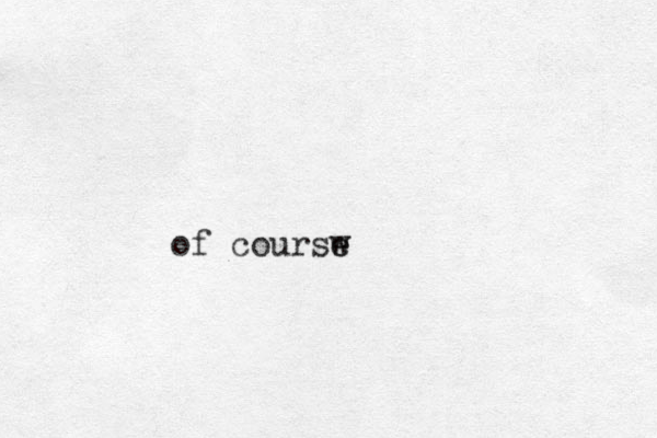 of coursw e e 