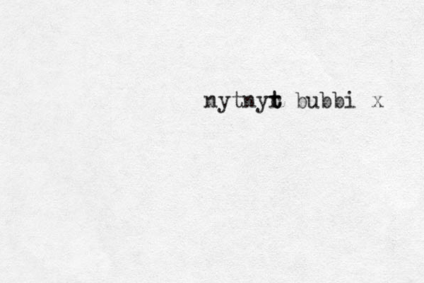 nytnyr t t bubbi x 