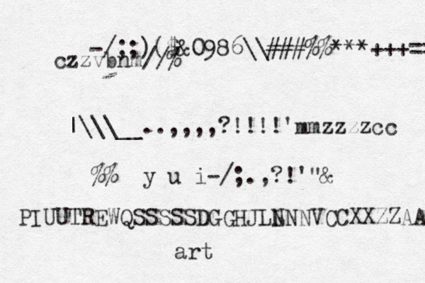 %% y u i-/; .,?!'" & -/;;)($&0986 \\ ###% % ***+++== |\\\__..,,,,?!!!!'mmzzzzcc PIUUTREWQSSSSSDGGHJLL NNNVCCXXZZAAqweruopp czzvbnm// % art