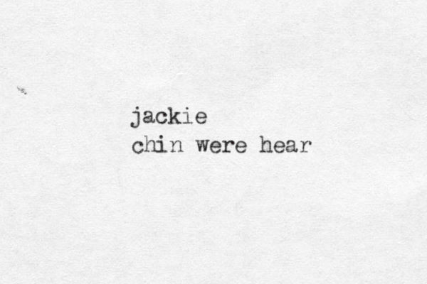 jackie chin were hear