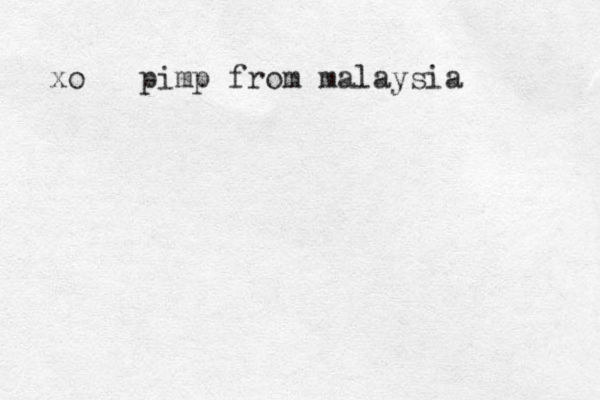 xo pimp from malaysia