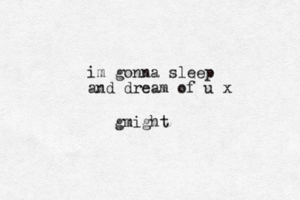 im gonna sleep and dream of u x gmight