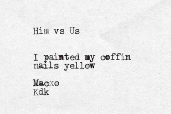 Hi m vs Us I painted my coffin nails yellow Macxo Kdk