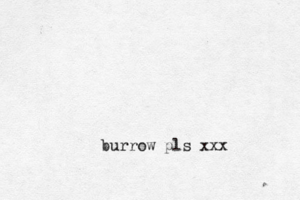 burrow pls xxx
