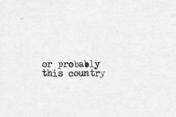 or probably this country