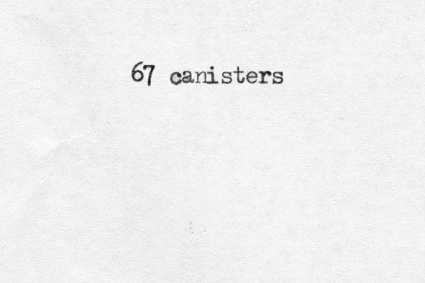 67 canisters 