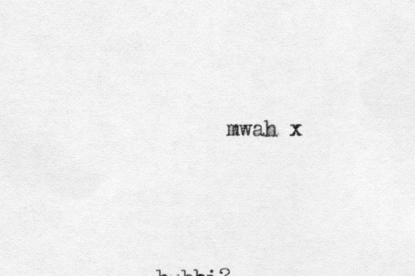 bubbi? mwah x
