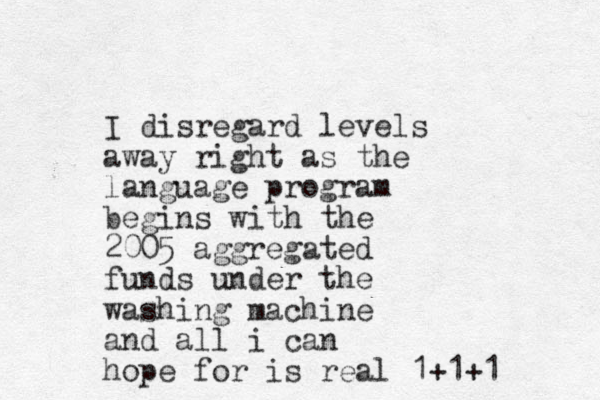 I disregard l evels away right as the language program begins with the 2005 aggregated funds under the washing machine and all i can hope for is real 1+1+1 