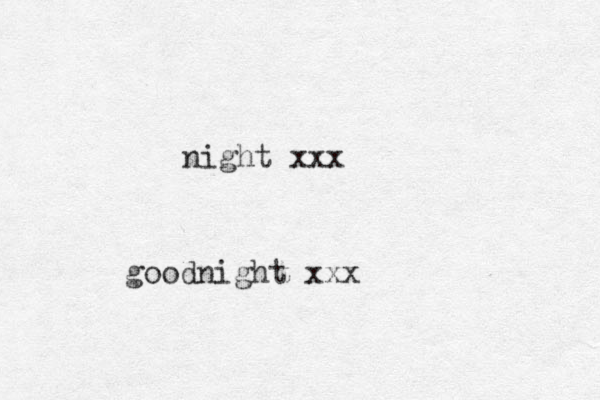 goodnight xxx night xxx