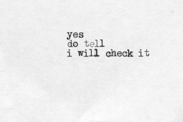 yes do tell i will check it