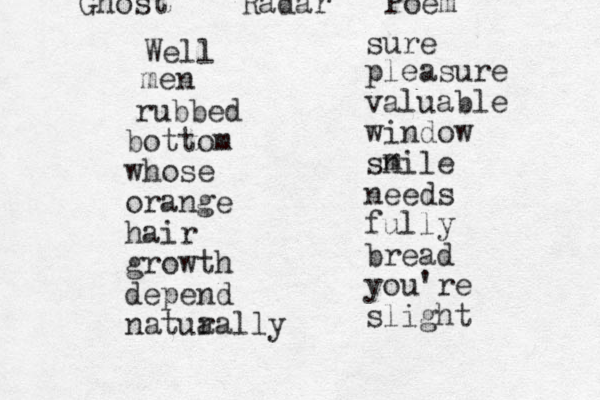 Well men rubbed bottom whose orange hair growth depend natua rally sure pleasure valuable window snile needs fully bread you're slight m Ghost Radar Poem 