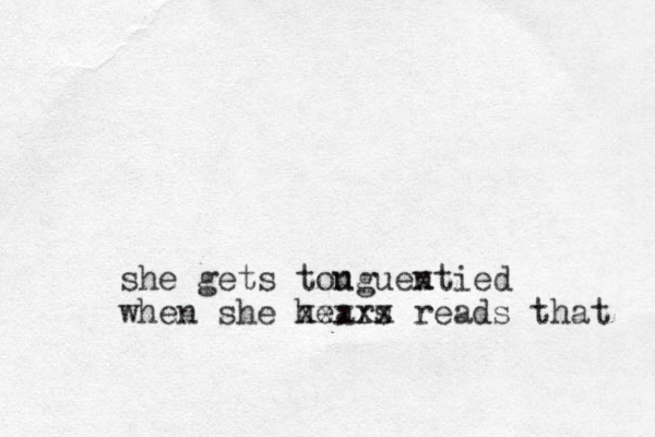 she gets tou nguentied x when she hears xxxxx reads that 