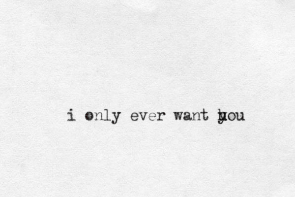 i only ever want h u you