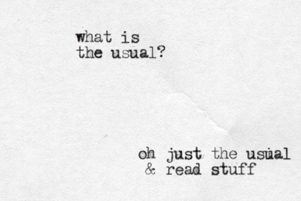 oh just the usia u l & read stuff what is the usual?