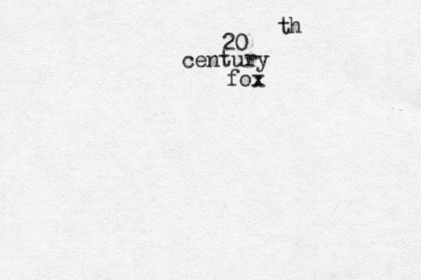 20 th century fox 