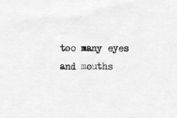 too many eyes and mouths