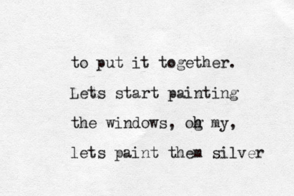 to put it together. Lets start painting the windows, og h h my, lets paint them silver 