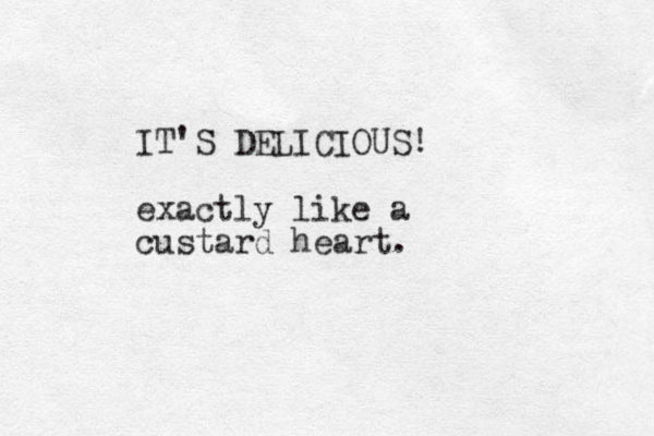 IT'S DELICIOUS! exactly like a custard heart.