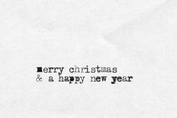 merry christmas & a happy new year