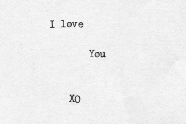 I love You XO 