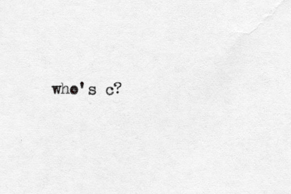 who's c? 