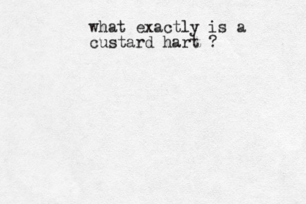 what exactly is a custard hart ?