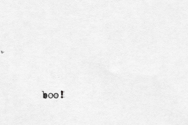 boo!