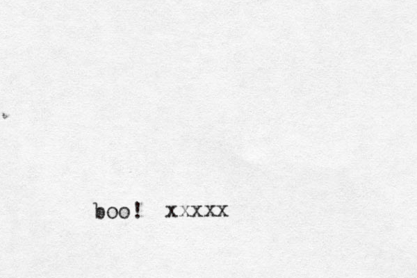 boo! xxxxx