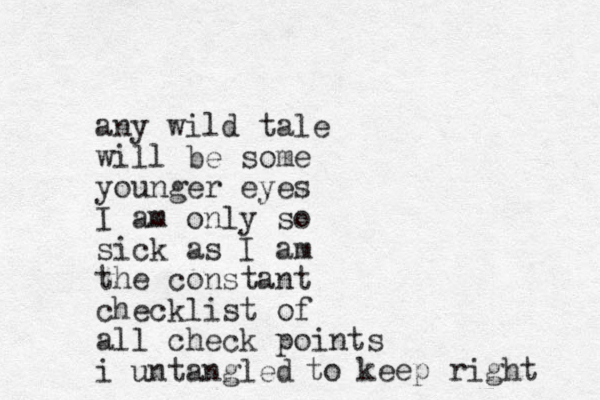any wild tale will be some younger eyes I am only so sick as I am the constant checklist of all check points i untangled to keep right 