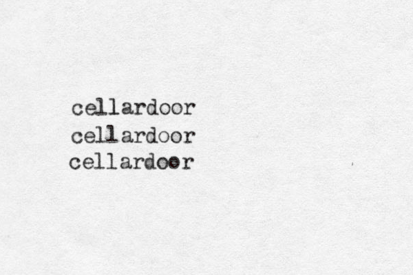 cellar l door cellardoor cellardoor