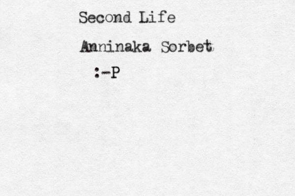 Anninaka Sorbet Second Life :-P P 