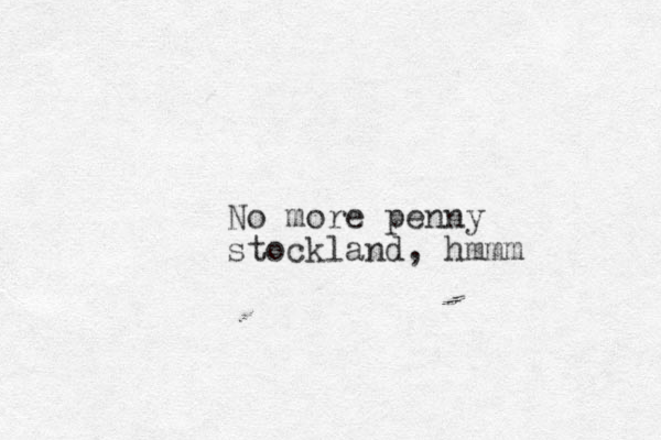 No more penny stockland, hmmm 