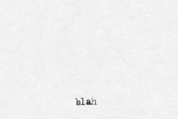 blah