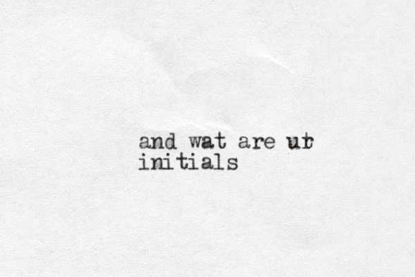 and wat are ut r initials