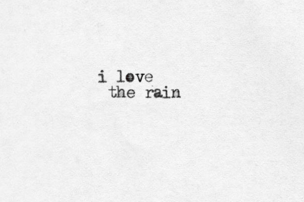 i love v v the rain