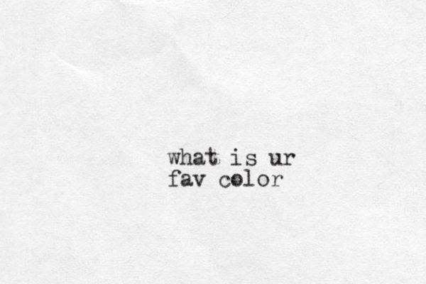 what is ur fav color