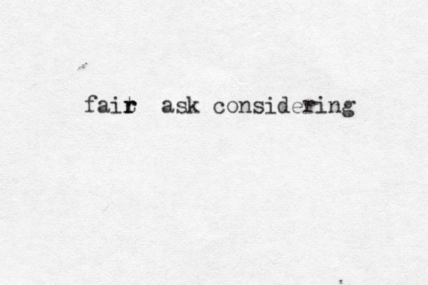 fait r r r ask considering 