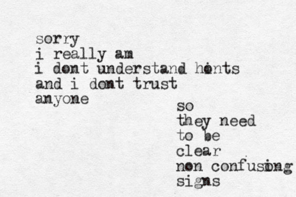 sorry i really am i dont understand honts i and i dont trust anyone so they need to be clear non confusong i signs
