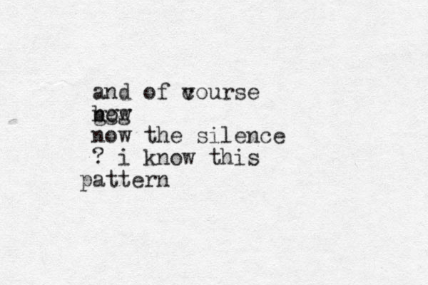 and of vourse c bow n ggg now the silence ? i know this attern p 