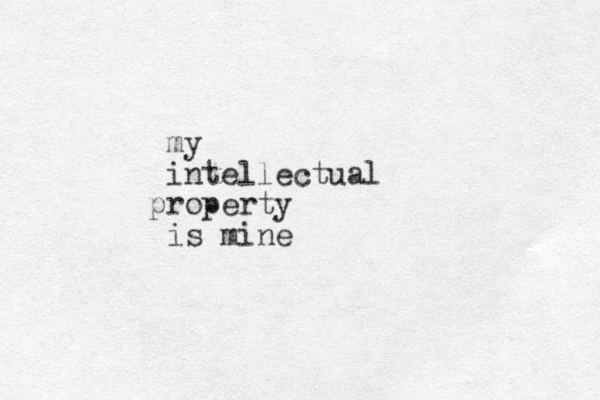 my intellectual roperty p is mine
