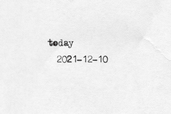 today 2021-12-10
