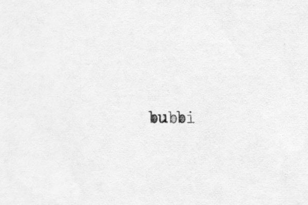 bubbi