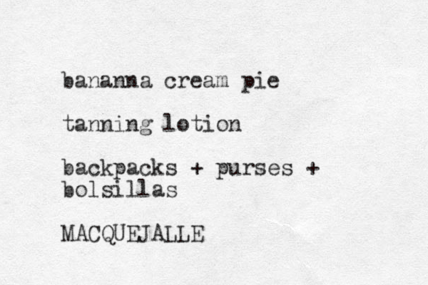 bananna cream pie tanning lotion backpacks + purses + bolsillas MACQUEJALLE