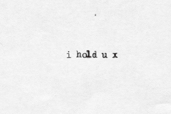 i hold u x