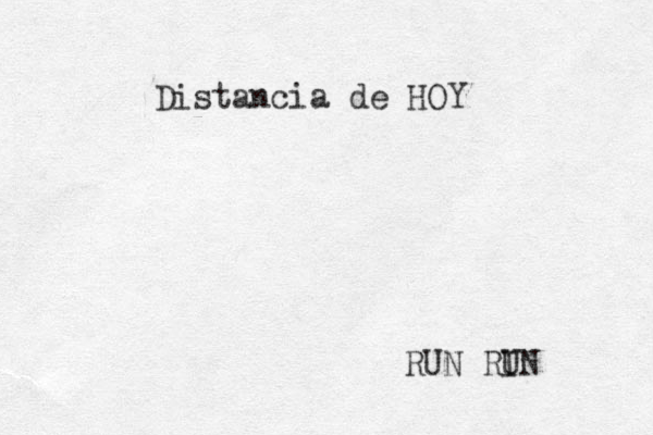 Distancia de HOY RUN RI UN 