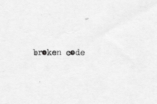 broken code 