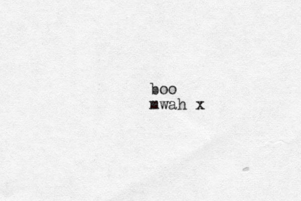 boo mwah x